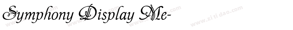 Symphony Display Me字体转换